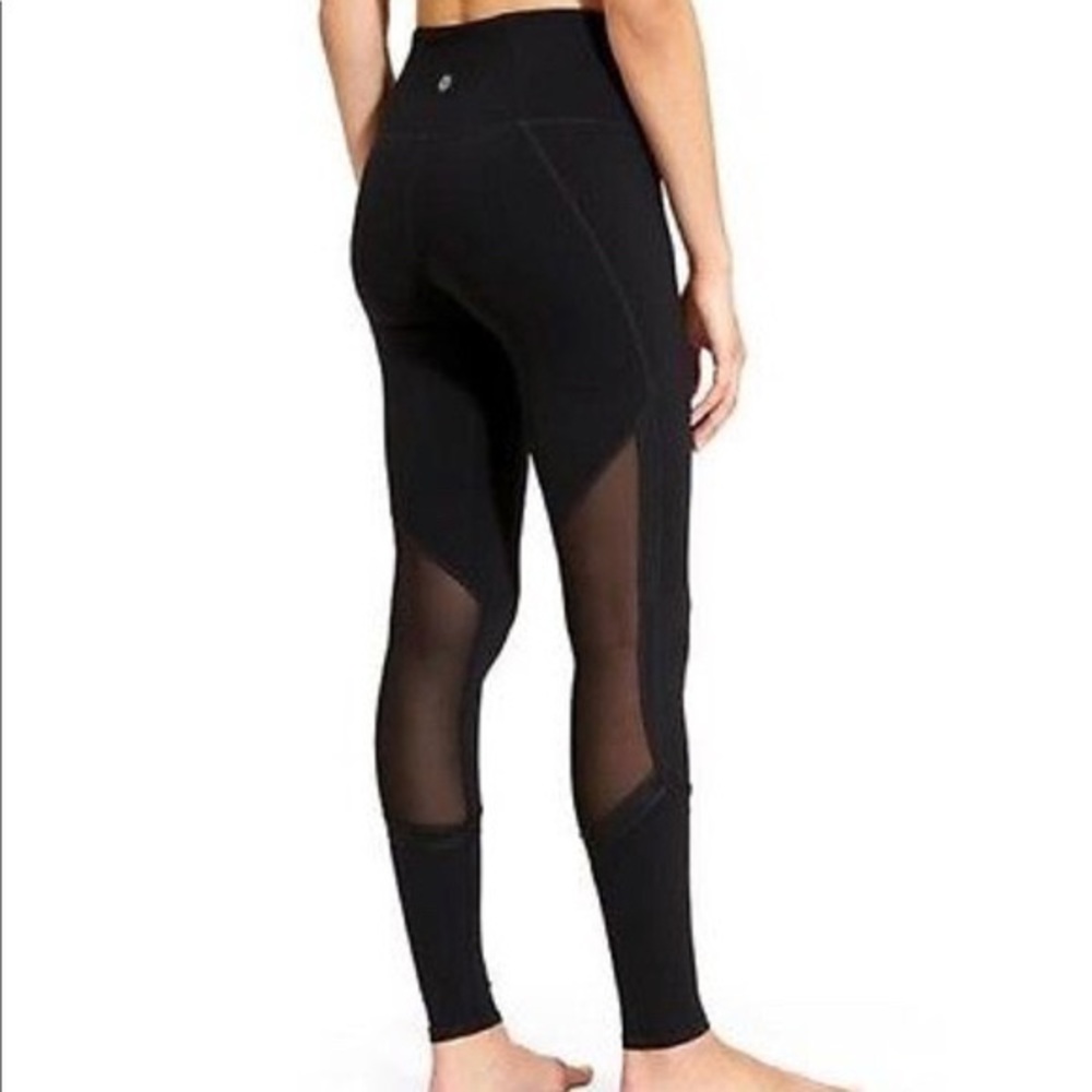 Athleta Pile Mesh High Rise Full Length Leggings